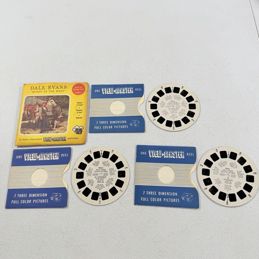 Dale Evans‎ Queen of the West VINTAGE 1955 Sawyer's View-master Reel Set